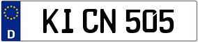 Trailer License Plate